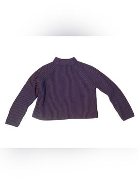 Rare Vtg 90s Prides Landing Purple Ribbed Sweater -Size M -Bradlees Iconic Brand